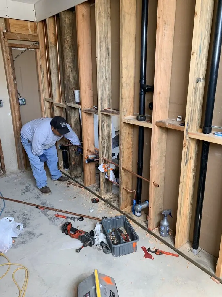 Commercial rough-in plumbing for Gas Line Repair in Sterling Park